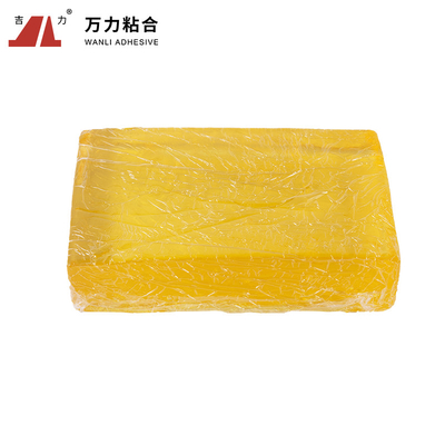 Chất kết dính nhạy cảm với áp suất nóng chảy rắn 9500 Cps Keo dán nóng màu vàng trong suốt TPR-4376A