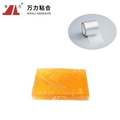 Bao bì 150 độ Chất kết dính nóng chảy Giấy Kraft Băng dính màu vàng TPR-2206P