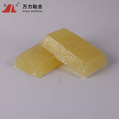 Chất kết dính bao bì nóng chảy cao su nhiệt dẻo, Keo dán niêm phong thùng carton màu vàng TPR-2020JD