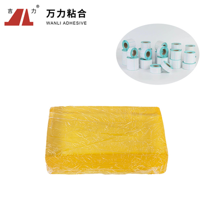 Chất kết dính nhạy cảm với áp suất nóng chảy rắn 9500 Cps Keo dán nóng màu vàng trong suốt TPR-4376A